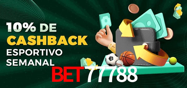 10% de bônus de cashback na Bet77788
